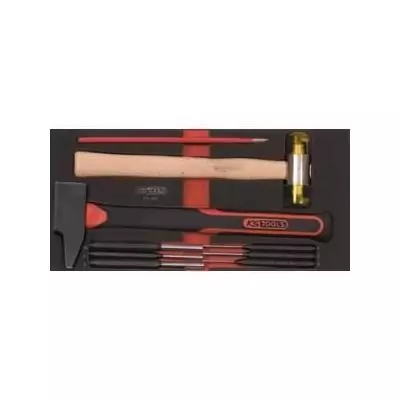 Module d'outils de frappe KS TOOLS - 9 pièces - Pour servantes et établis