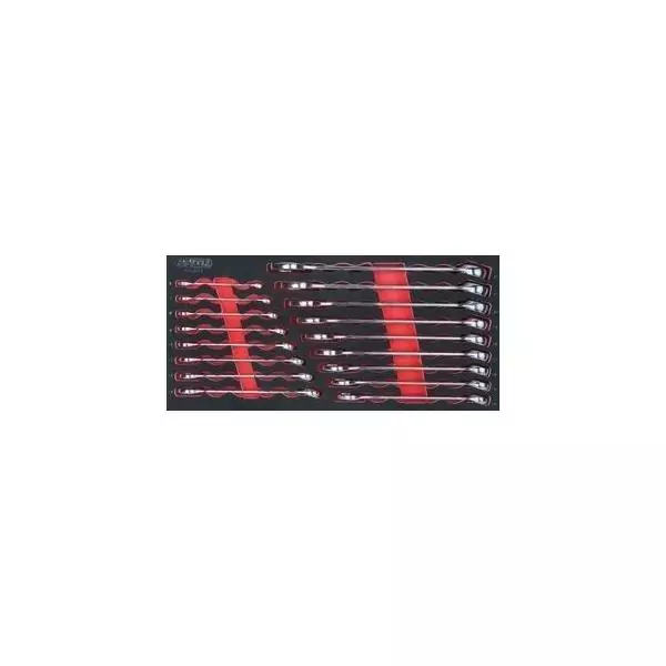 Module - KS TOOLS - 713.2017 - Module de clés mixtes Ultimate - Module pour servante d'atelier - 17 clés de 6 a 22 mm - Taille