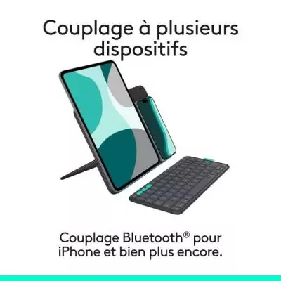 Etui clavier - Logitech - Flip Folio - Pour iPad et iPad Air 11 pouces (M4 et M5) (M2 et M3) (5e génération - 2024) - Graphite