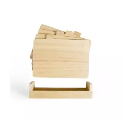 Ensemble de 4 planches à découper en bois d'hévéa - LIVOO MES142