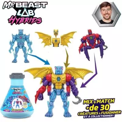 Pack de 2 figurines MRBEAST LAB - Mix & Match - Surprise et original