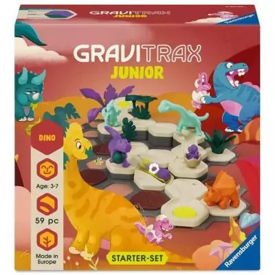 GraviTrax JUNIOR Starter Set Little Dino : Circuit de bille amusant