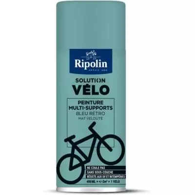 Bombe de peinture Ripolin 0,4L Bleu rétro mat