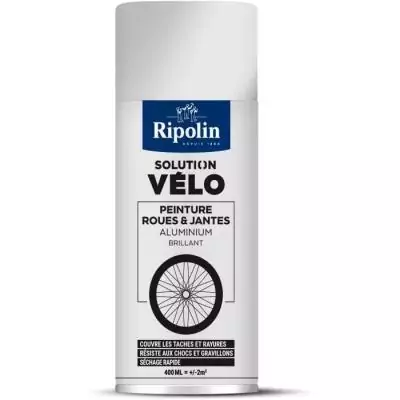 Solution vélo RIPOLIN 0,4 L Alu brillant - Bombe de peinture aérosol