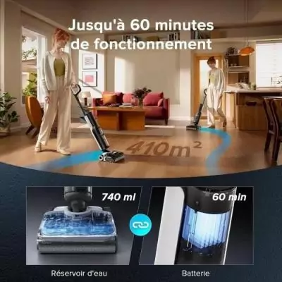 ROBOROCK F25 ACE: Aspirateur Laveur sans Fil 20 000 Pa - Tout-en-Un