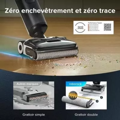 ROBOROCK F25 ACE: Aspirateur Laveur sans Fil 20 000 Pa - Tout-en-Un