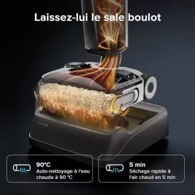 ROBOROCK F25 ACE: Aspirateur Laveur sans Fil 20 000 Pa - Tout-en-Un