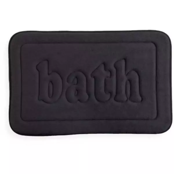Tapis de bain mémoire de forme - TODAY - UTILITY - 40 x 60 cm - Black