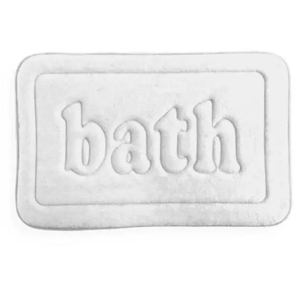 Tapis de bain mémoire de forme - TODAY - UTILITY - 40 x 60 cm - White