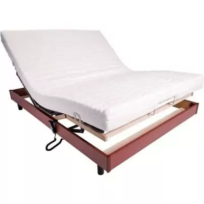 Ensemble relaxation matelas + sommier électrique 140x190 - Confort ferme
