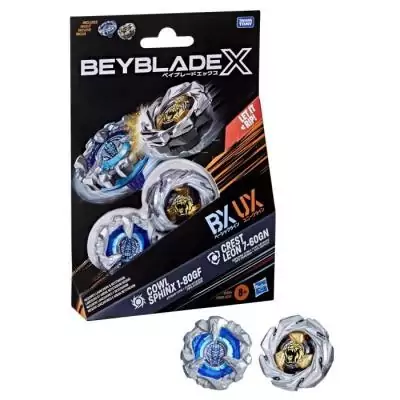 Pack Beyblade X Dual Cowl Sphinx et Crest Leon - Jeu de Compétition