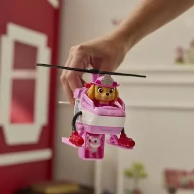 Figurine miniature Véhicule + Figurine Fire Rescue Stella - La Pat' Patrouille