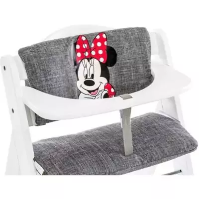 Coussin pour chaise haute HAUCK - Deluxe Minnie Gris