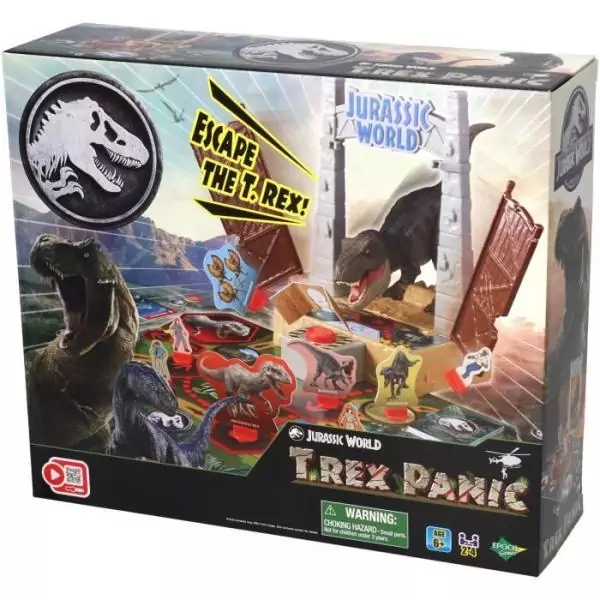 Jeu de société avec figurine T-Rex - EPOCH - Jurassic World T-Rex Escape
