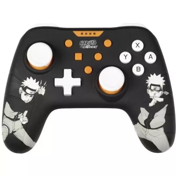 Manette filaire - KONIX - Naruto Shippuden Nintendo Switch / Switch 2 / PC - Fonction vibration - Câble 3 m - Motif Naruto - No