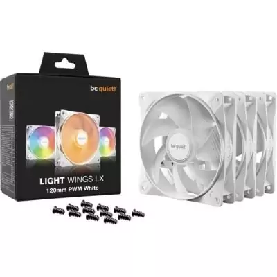 BE QUIET! Light Wings LX BL122 - 120mm - PWM Triple - Blanc BE QUIET! Light Wings LX BL122 - 120mm - PWM Triple - Blanc