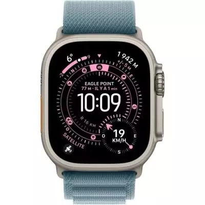 Apple Watch Ultra 3 GPS + Cellular 49mm Titanium - Bracelet Light Blue Alpine