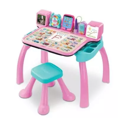 Tableau interactif et musical VTECH Magibureau 6 en 1 Rose Tableau interactif et musical VTECH Magibureau 6 en 1 Rose