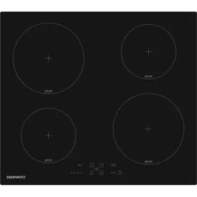 Plaque de cuisson à induction Daewoo 4 foyers 60 cm - Noir