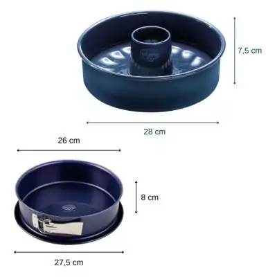 Moule à charnière et savarin amovible - Dr Oetker - Back Liebe 26 et 28 cm