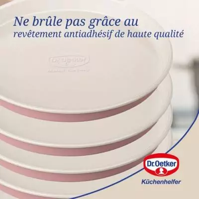Ensemble de 2 moules à manqué pour layer cake - DR OETKER - Rétro