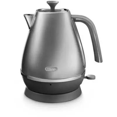 Bouilloire élégante DELONGHI - 2000 W - 1,7 L - Métal mat