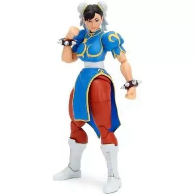 Figurine articulée Chun-Li 15cm + accessoires pour joueurs de 8 ans