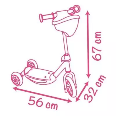 Trottinette pour enfants SMOBY Corolle Patinette 3R dès 3 ans