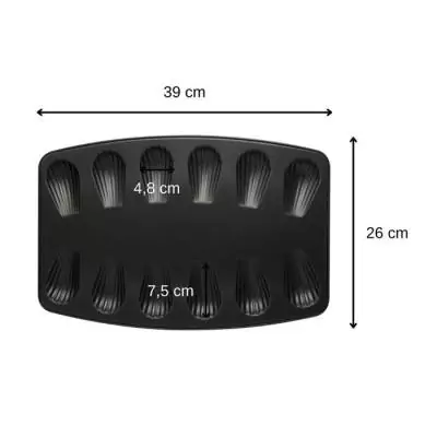 Lot de 2 moules à madeleines 12 empreintes - ZENKER - Spécial Pays