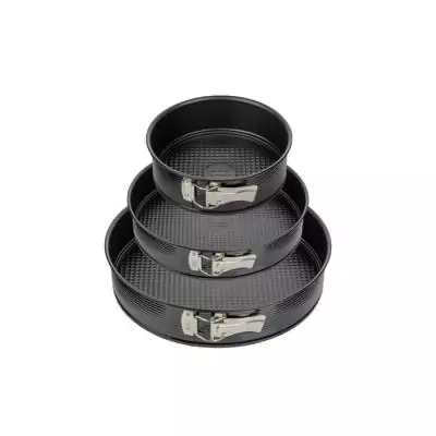 Ensemble de 3 moules à charnière ronds ZENKER - Black Metallic