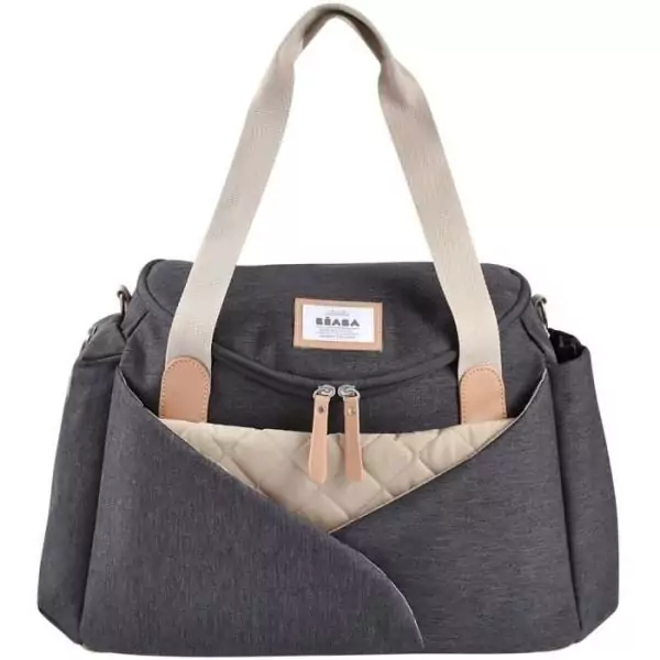 Sac a langer - BEABA - SYDNEY - Gris chiné foncé