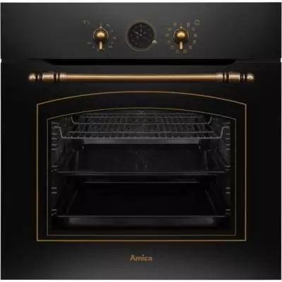 Four multifonction AMICA ED17319B RETRO Noir - 59,5 x 59,5 x 57 cm