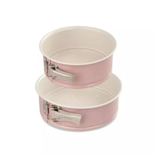 Ensemble de 2 moules a manqué a charniere - DR oeTKER - Rétro - 18 et 20 cm