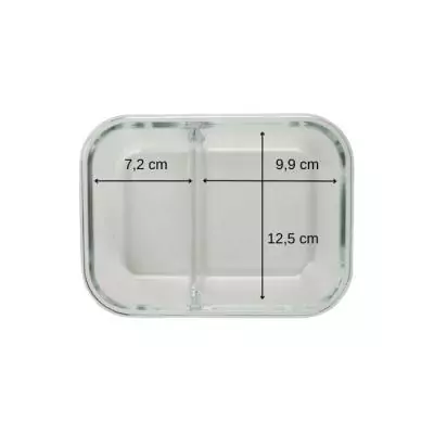 Lot de 2 boîtes repas en verre FACKELMANN - Move - 2 compartiments - 1000 ml