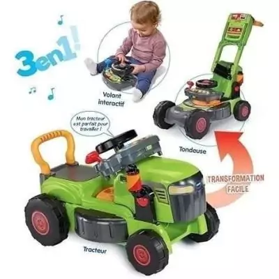 VTECH BABY - Super Tracteur Magi Tondeuse 3 en 1 - Vert Multicolore