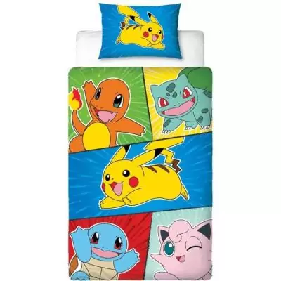 Parure de lit POKEMON Pikachu - Microfibre - 1 housse de couette 140x200 cm