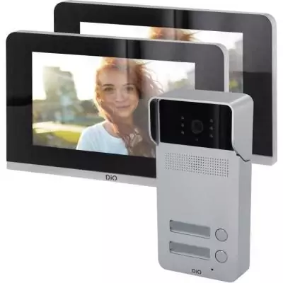 Kit interphone 2 boutons - 2 écrans 7" - DiO CONNECTED HOME