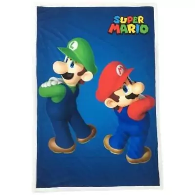 Couverture Sherpa MARIO BROS Mario & Luigi - 100 x 150 cm