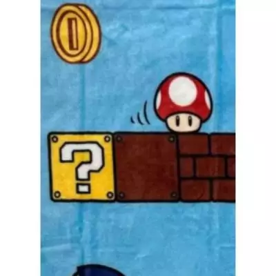 Couverture Sherpa MARIO BROS Vintage 100x150 cm