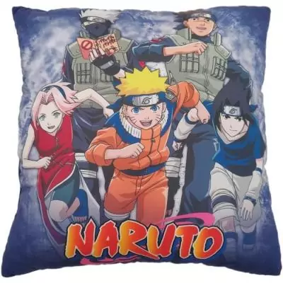 Coussin double face Naruto et ses amis - Microfibre 40 x 40 cm