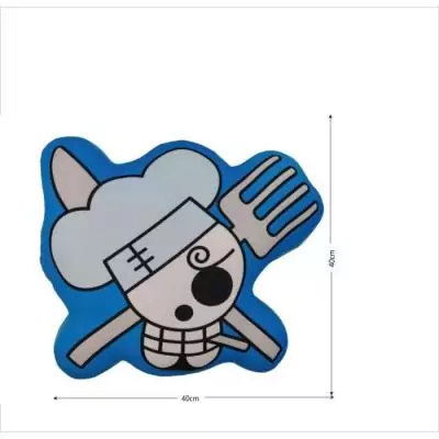 Coussin 3D ONE PIECE Skull Sanji Microfibre - 40 cm