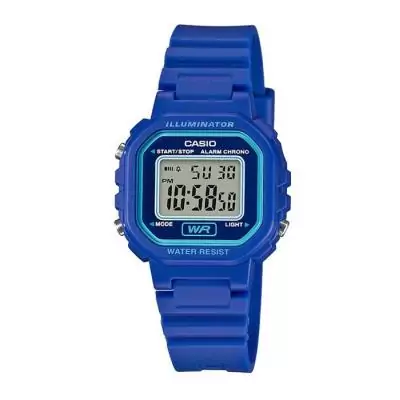 Montre bracelet CASIO BASIC en résine bleue