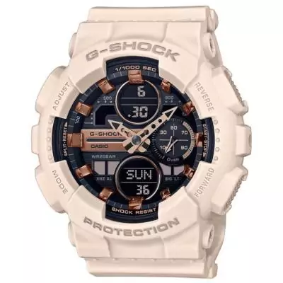 Montre CASIO G-Shock Classic Femme Blanc - Chrono 1/1000eme - 5 alarmes