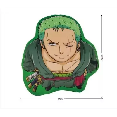 Coussin 3D Roronoa Zoro - Microfibre - 40 cm