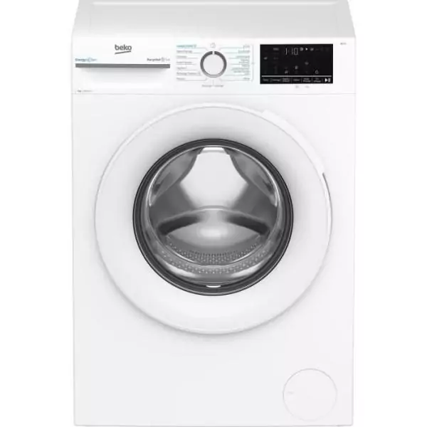 Lave-linge hublot BEKO BM0WT49211 - 9 kg - Induction - L60cm - 1200 trs/min - Classe A - Blanc