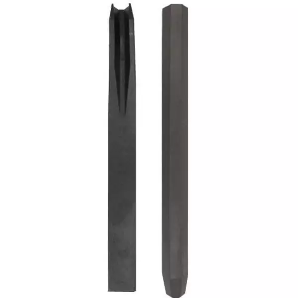 NATURE Piquet en PVC recyclé a fixer Borderfix - H 38 x 3,6 x 3,8 cm