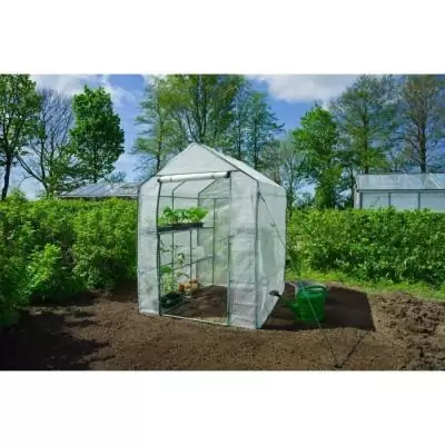 Serre de Jardin NATURE - H195 x 143 x 143 - PE armé 140 g/m² - Vert