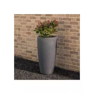 Pot de fleur STRATA - L Amesbury - Ø 40cm x 75cm H - Pierre