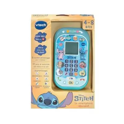 VTECH - STITCH - Smartphone Éducatif Bleu pour Enfants