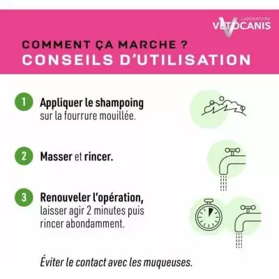 Shampoing chat VETOCANIS - Poil doux et brillant